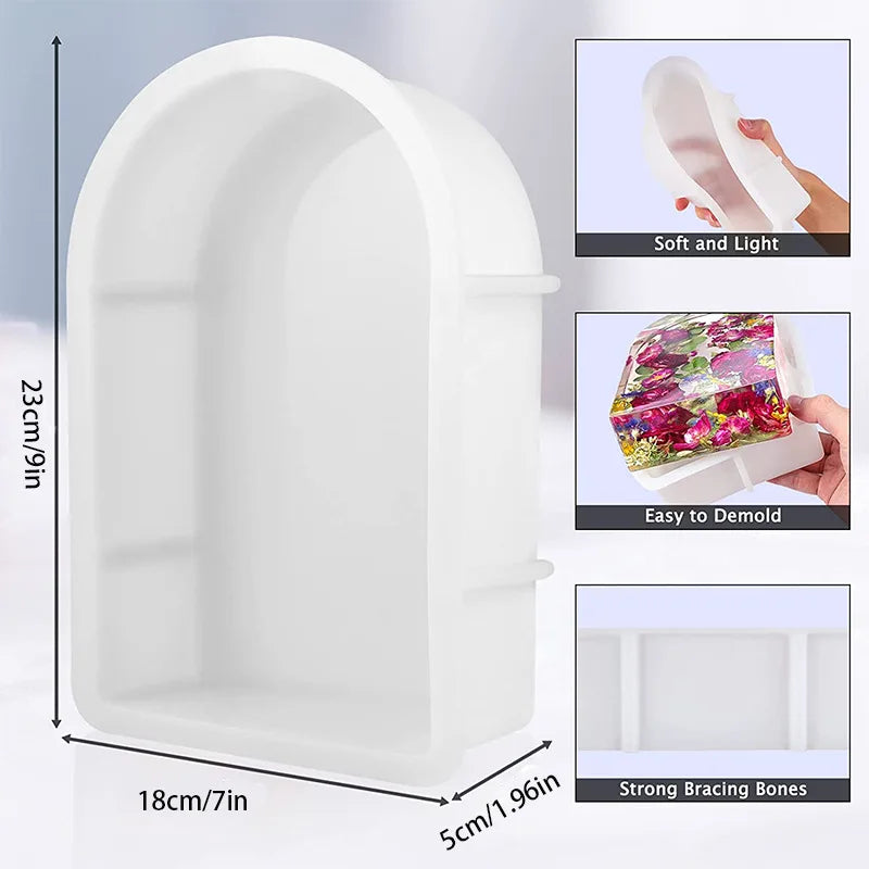 Large Silicone Molds For Resin Large Heart Resin Mold Deep Heart Mold For Flower Preservation Bookend Epoxy Resin Casting Mould