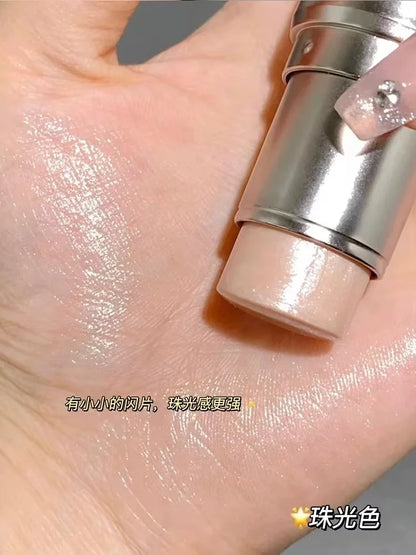 KAXIER High Gloss Stick Highlighter Blush Water Light Shimmer Waterproof Face Contour Illuminator Brighten Contouring Rouge
