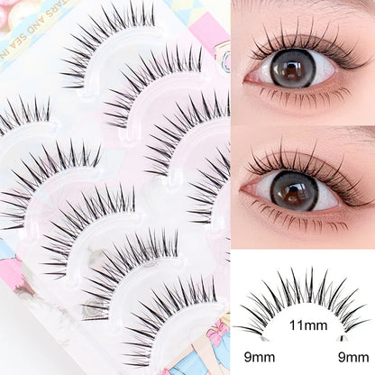 Dream Deer False Eyelashes A Type Eyelashes Upgraded Lash V-shaped 0.14mm Transparent Stem Soft Natural Eye Lashes Mink