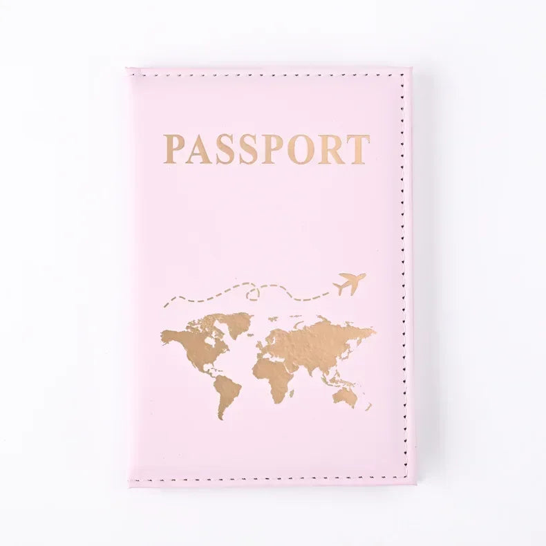 Women Men RFID Vintage Business Passport Covers Holder Multi-Function ID Bank Card PU Leather Wallet Case Travel Accessories