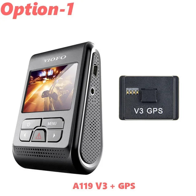VIOFO A119 V3 2K Car Parking Mode G-Sensor Rota Lens 2560 *1600P DVR Super Night Vision Quad HD Dash Cameras Optional GPS CPL