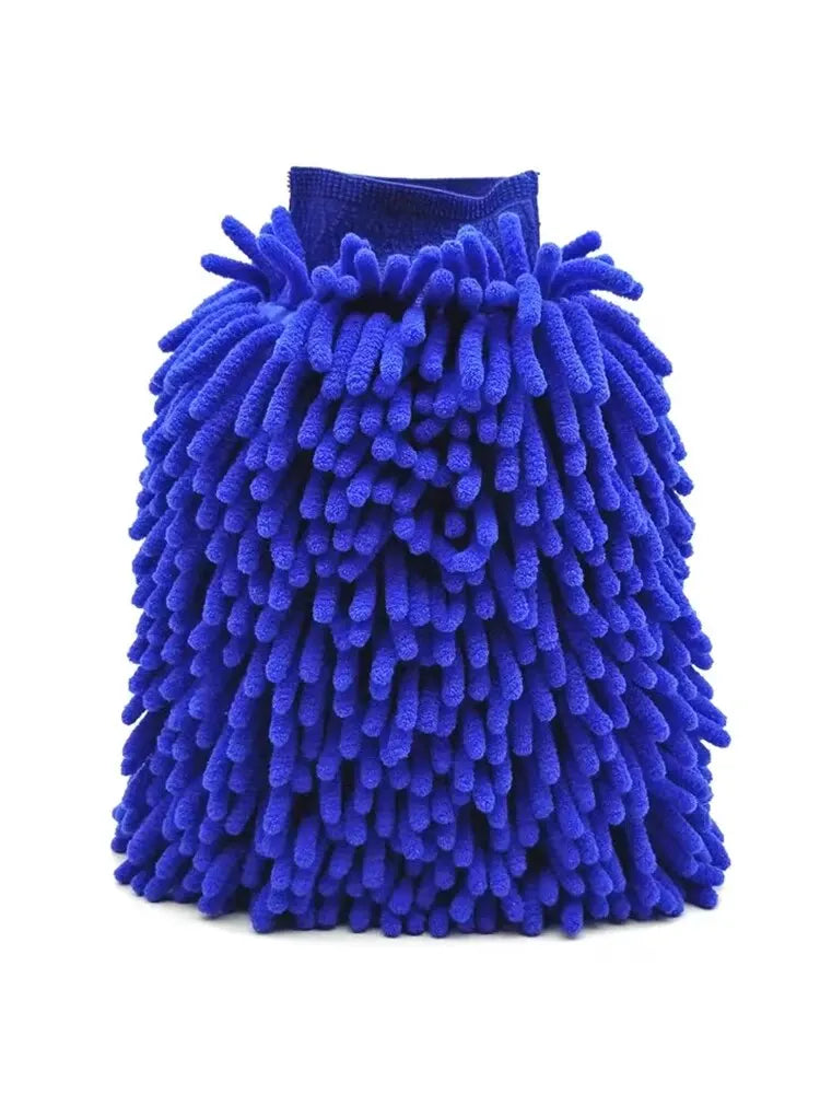Microfiber Car Wash Mitt Double Sided Chenille Auto Gloves Ultra Absorbent Wash Car Sponge Scratch Free Microfiber Car Cleaning