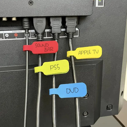 32/10/5/2- Colorful cable ties with writable function - Durable cable labels for organizing and identifying