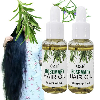 GZE Rosemary Oil For Hair Rosemary Scalp Hair Oil, All Type & Texture | Straight, Waves & Chemically Hairs Strengthens