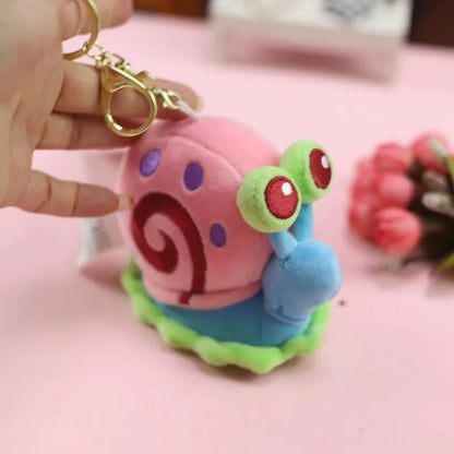 Anime Spongebob Squarepants Patrick Star Squidward Eugene H. Krabs Gary Stuffed Plush Toy Pendant Keychain Birthday Gift For Kid