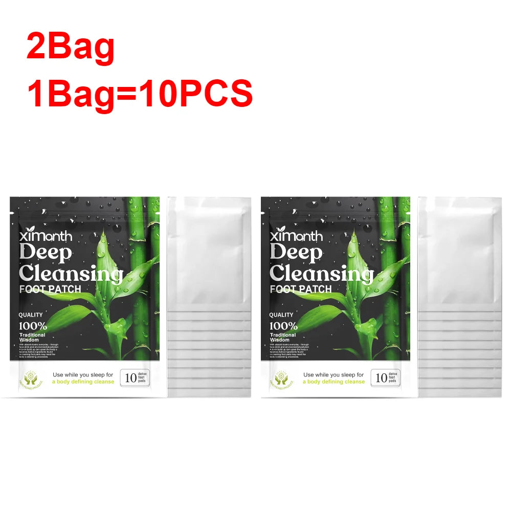 Natural Detox Foot Patches 10-50PCS/Bag Stress Relief Feet Deep Sleep Herbal Detox Sticker Relieve Stress For Foot Care Tools