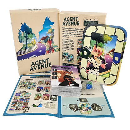 Agent Avenue Board Game English Version 2 Players Family Party Fun Tabletop Game for Friends