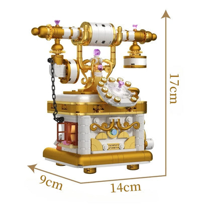 KNEW BUILT Vintag Camera Model Mini Bricks for Kids Learning Toy Educational Building Block Model Construction Kits for Children