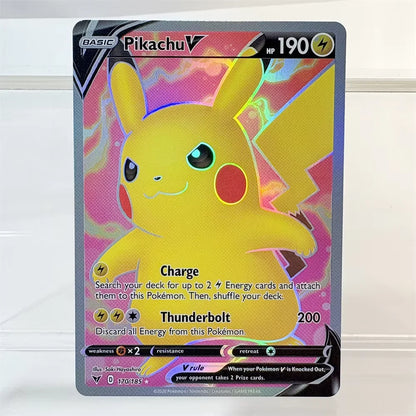 PKM Holographic High Quality Proxy Card Rayquaza Pikachu Rotom Slowking Collectibles Game Collection Anime Cards