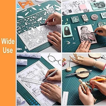 A3 A4 A5 PVC Cutting Mat Workbench Patchwork Cut Pad Sewing Manual DIY Knife Engraving Leather Cutting Board Side Underlay
