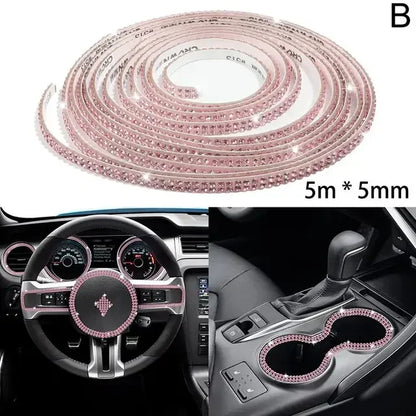 Car Decorative Stickers Auto Crystal Artificial Diamond Girls Car Decoration Accessories Auto Interior Cover  Waterproof amagi
