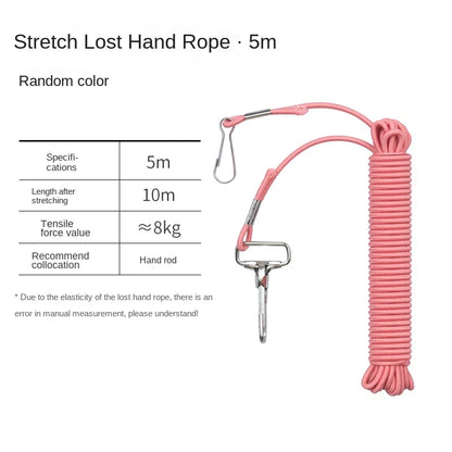 LINNHUE steel wire rope guard rod rope fishing rope big telescopic fishing fishing high elastic fishing rod automatic telescopic