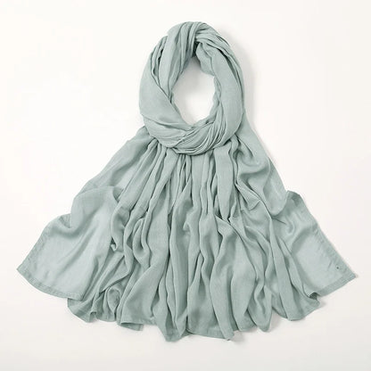 Fashion Modal Hijab Rayon Cotton Shawls Muslim Hijabs For Women Plain Scarf Big Size Headscarf Islamic Turban Headband 190*85cm