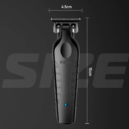 Kemei 2299 Professional Men's Hair/Beard Trimmer with Zero Gap Hair Clipper and T-Shaped Blade, Cordless Charging