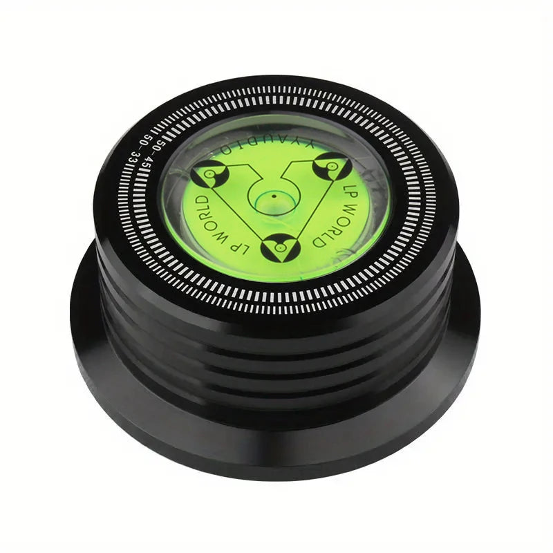 YYAUDIO Universal 50Hz LP Vinyl Record Player Disc Turntable Stabilizer with Level Aluminum Alloy Weight Clamp Music Player