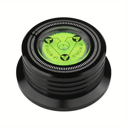 YYAUDIO Universal 50Hz LP Vinyl Record Player Disc Turntable Stabilizer with Level Aluminum Alloy Weight Clamp Music Player