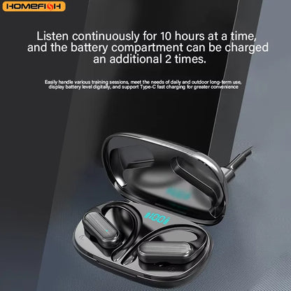 The A520 wireless Bluetooth headphones feature high-quality, high-definition sound, stereo earbuds, sweat-proof touch lights
