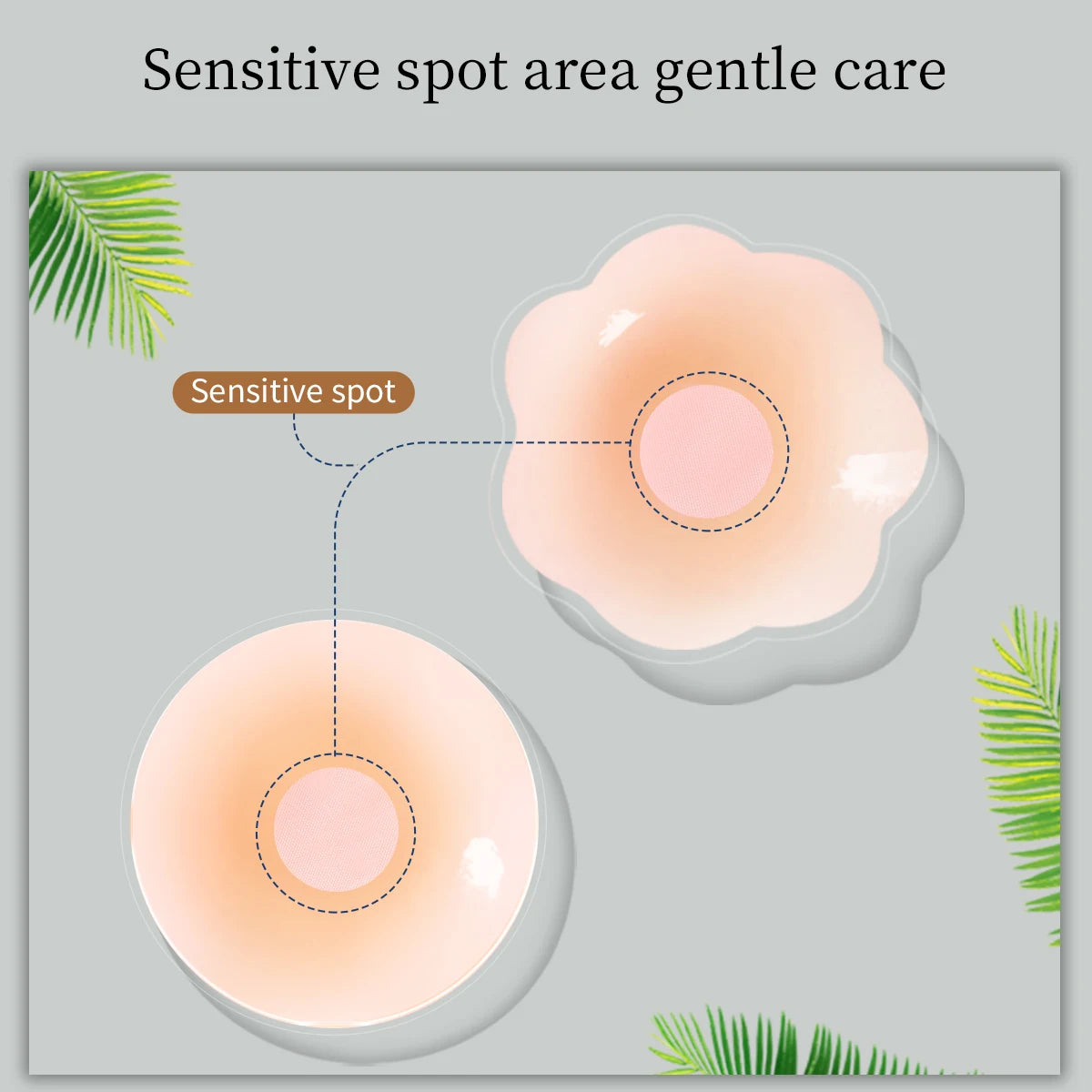 2/6/10 Reusable Silicone Nipple Patches, Seamless Self-adhesive Anti Protrusion Nipple Patches, Women's Underwear Accessories