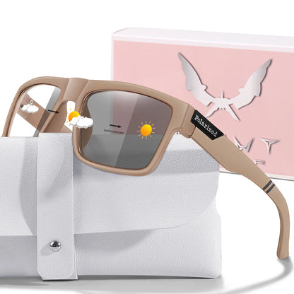Fashion Polarized Color Changing Cycling Sunglasses Men Night Vision Car Driving Sunglass Dirt Bike Motorcycle  Glasses