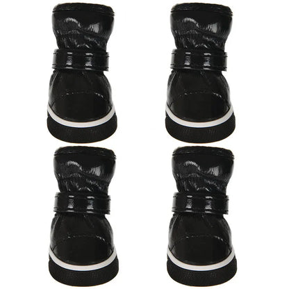 Waterproof Dog Shoes For Small Medium Dogs Cats Winter Warm Puppy Snow Boots Outdoor Adjustable Chihuahua Pug Shoes Pet Sneakers