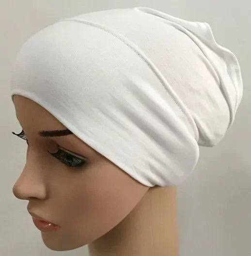 2020 soft modal inner Hijab Caps Muslim stretch Turban cap Islamic Underscarf Bonnet hat female headband tube cap turbante mujer