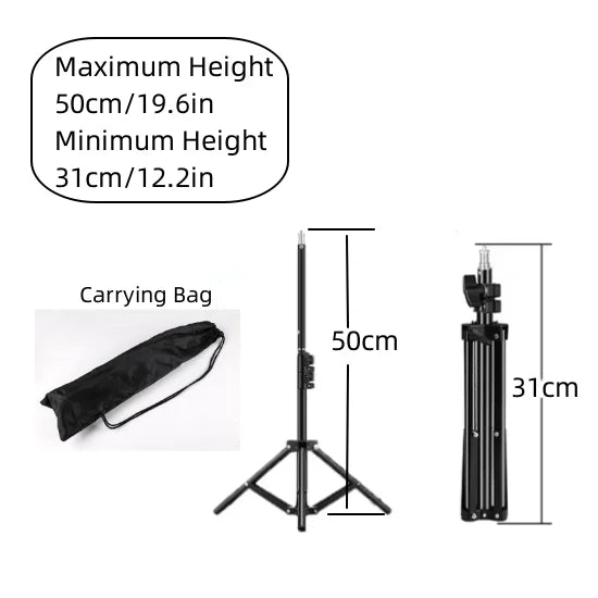 RP01-B Heavy Duty Metal Alloy Light Stand 160cm Tripod for Photo Studio Softbox Video Flash Reflector Lighting Background Stand