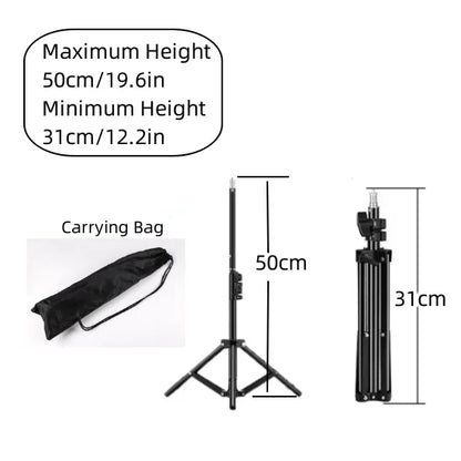 RP01-B Heavy Duty Metal Alloy Light Stand 160cm Tripod for Photo Studio Softbox Video Flash Reflector Lighting Background Stand