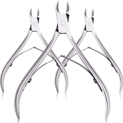 1/3pcs Cuticle Nippers Cutter Stainless Steel Nail Cuticle Trimmer Remover with Pointed Blade Scissors Pedicure Manicure Tool