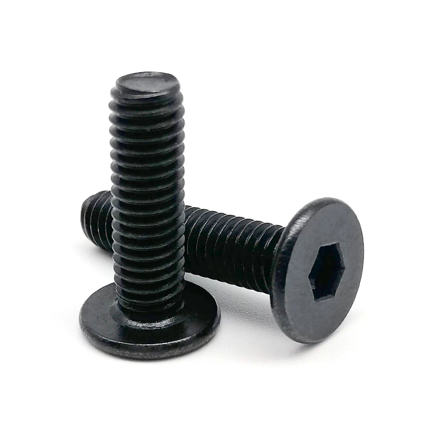 HZYUEGOU M2 M2.5 M3 M4 M5 M6 M8 Black 304 A2 Stainless Steel Allen Hexagon Head Bolt Hex Socket Ultra Thin Flat Wafer Head Screw