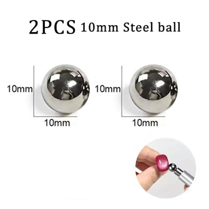 LINMANDA 3 In 1 Dual Headed Cat Eye Nail Art Magnetic Stick Multifunctional Nail Art Magnet Design Tool Suitable for Home DIY