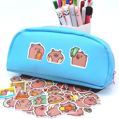 10/50/100pcs Capybaras Stickers Cartoon Cute Decals Toy Stationery Guitar Phone Bicycle Laptop Luggage Car Graffiti Kids Sticker