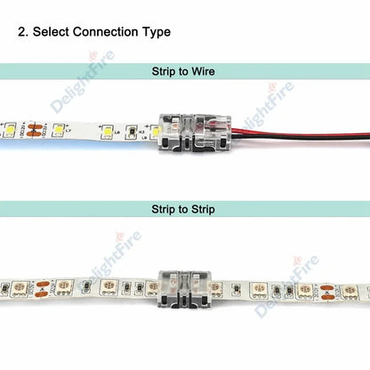 Solderless LED Connector 6 5 4 3 2 Pin LED Strip Connectors For RGB RGBW SMD 5050 WS2812B LED Strip Light Wire Connection