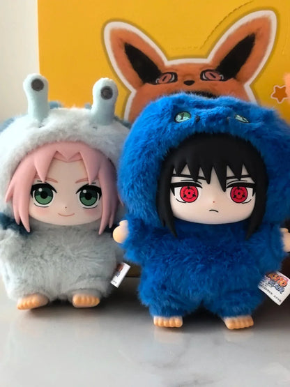 HOT!!Shippuden Beast Party Series Cute Plush Doll Toy Cartoon Backpack Pendant Anime Peripheral Gift Box Naruto Blind Box Gift