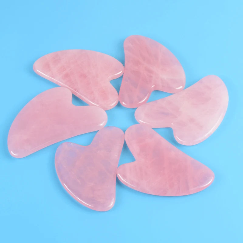 Natural Stone GuaSha Jade Facial Beauty Scraping Massage Tools Firm Skin Care Face Gua Sha SPA Physical Gue Che Roller
