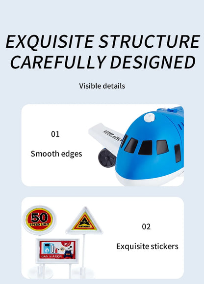 Creative and novel deformation airplane toy combination - Multiple themes, gift box packaging - Gifts suitable for boys and girl