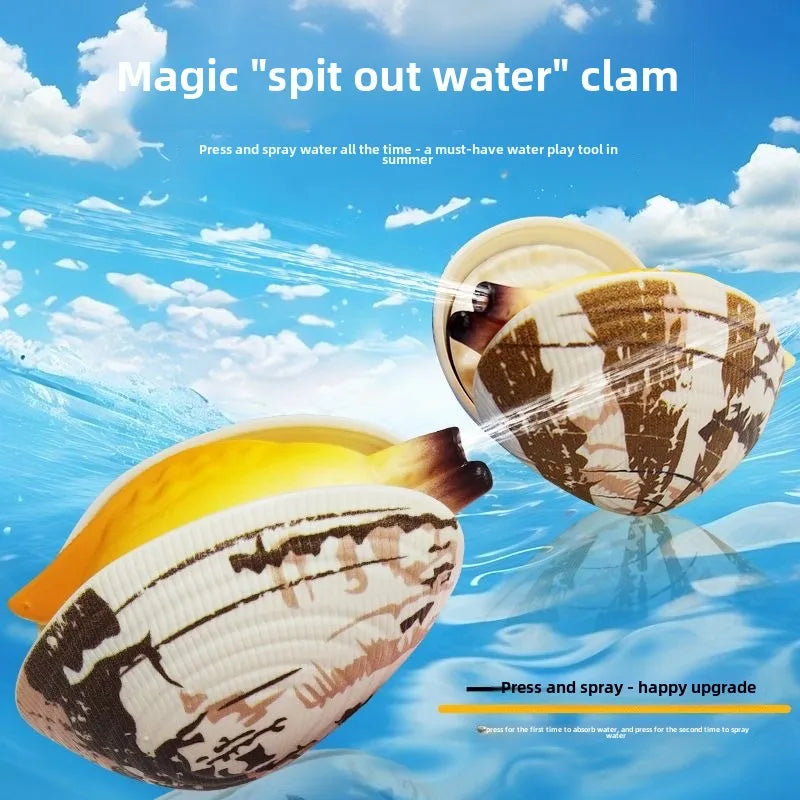 Simulated Water Spraying Clam Toy Prank Toy Water Simulation Shell Toy Children's Mini Water Gun Summer Playing for Boy