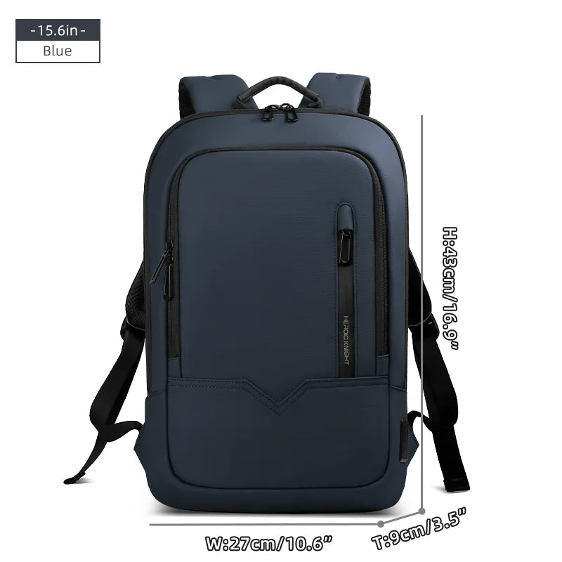 Heroic Knight Men's Daily Laptop Backpack Lightweight Minimalist Commute Office Daypack Women Waterproof Business Trip Schoolbag