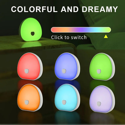 New White Noise Night Light with 7 Color Ambient Lights and 10 Soothing White Noise Sounds for Christmas Gift Bedroom Use