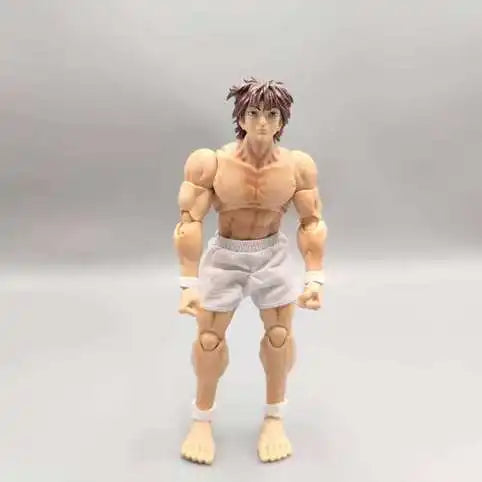 kucikuji 1/12 Scale Anime Baki Hanma Oni Action Figure Real Man Assembly Model Figurine Office Desktop Decoration Ornaments