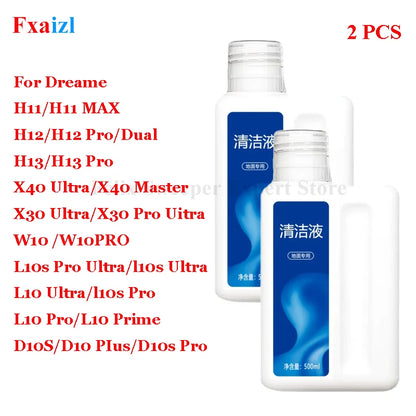 500ml Cleaning Fluid For Dreame X40 Ultra\X30 Ultra\H11/H11 Max/H12/H13/H12 Pro / M12 /W10 Cleaning Fluid Parts Accessories