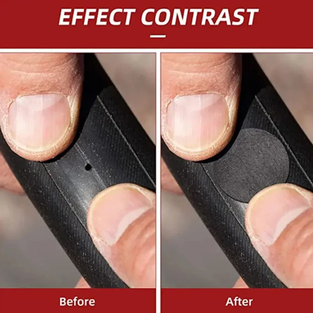 Glueless Bike Tire Patches - Instant Adhesive-Free Repair for Road & Mountain Bikes, Ultra-Thin Emergency Puncture Solution