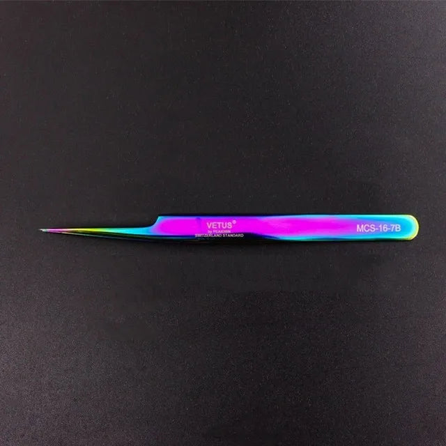 100% Vetus Original MCS Series New Style Premium Eyelashes Tweezers Ultra Fine Tip Improve for 3D 6D Lashes Extensions