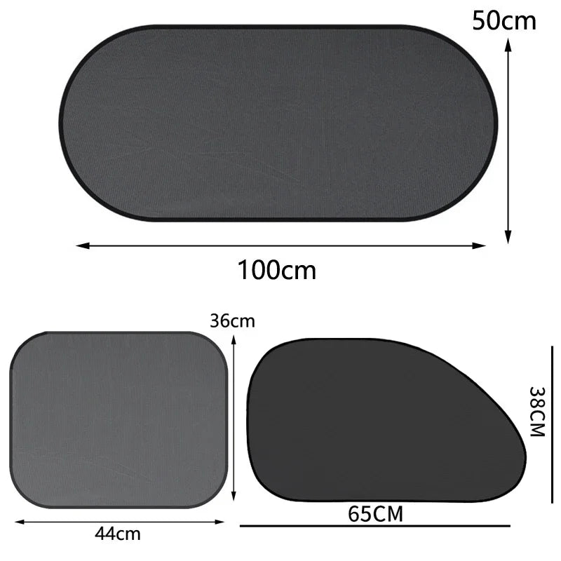 1-5Pcs Universal Car Sunshades Foldable Auto Side Window Rear Windscreen Mesh Sunshade Cover Car Windshield Accessories Exterior