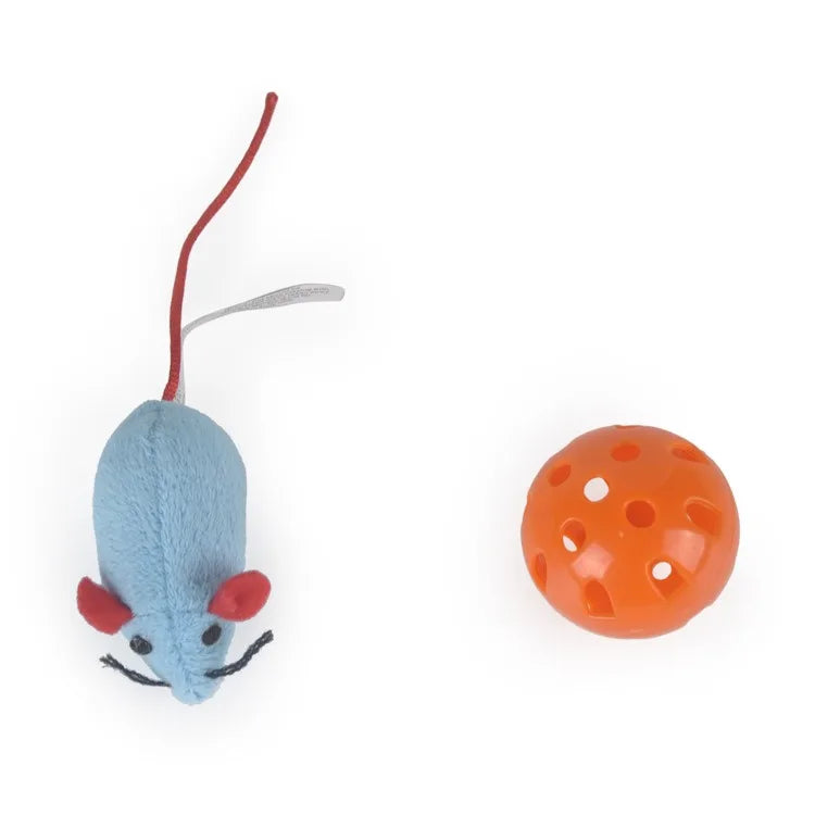 Cat Toy Folding Nine Hole Cloth Tunnel Plush Mouse Cat Grab Ball Bell Fun Decompression Convenient Storage of Pet Supplies