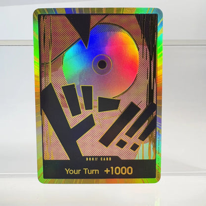 1PCS/30Pcs One Piece TCG GOLD DON!! Anime Collection Cards PRB-01 Foil English SUPER PARALLEL FOIL NM Refraction The Gift