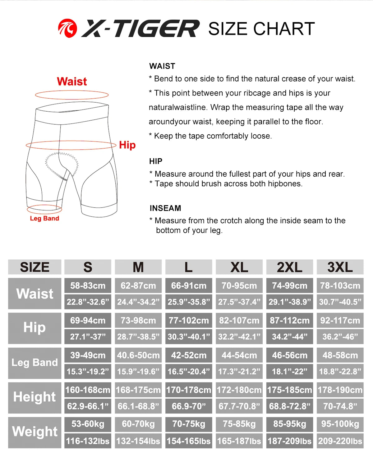 X-TIGER Cycling Shorts Breathable Mesh Cycling Underwear Gel Pad Shockproof MTB Bike Shorts Bicycle Underwear