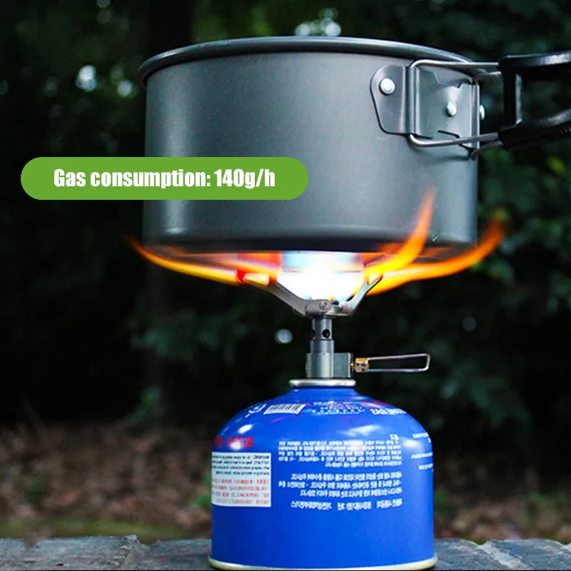 BRS Outdoor Gas Stove Mini Titanium Camping Gas Burner 25g Ultralight Stove Survival Furnace Pocket Picnic Gas Cooker BRS-3000T