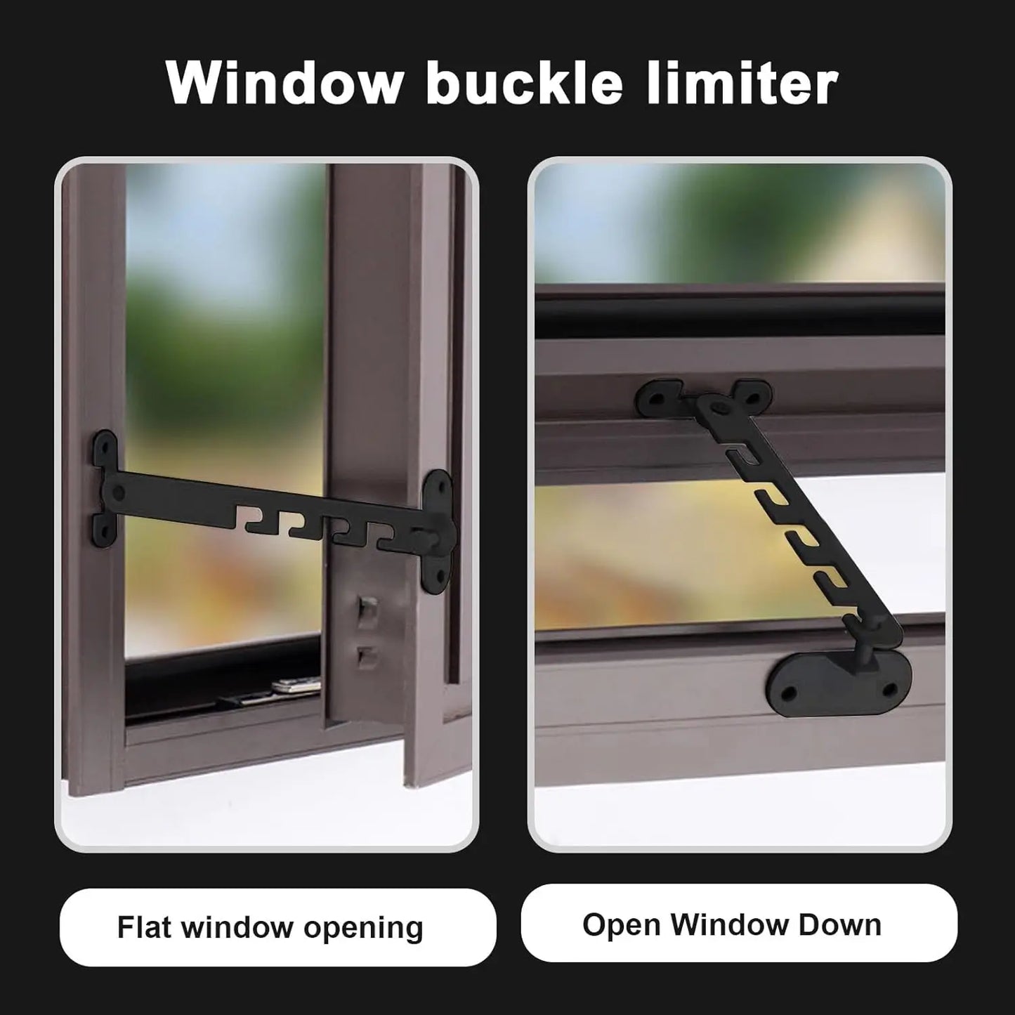 Window Locks Child Safety Window Support Hook Latches Adjustable Limiter Latch Security Bars Flat Cats Child Door Stay Open