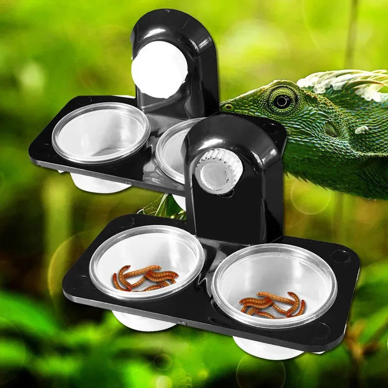 Reptile Tank Accessories Insect Spider Ants Nest Snake Gecko Food Water Feeding Bowl Terrarium Breeding Feeders Box Pets Supplie