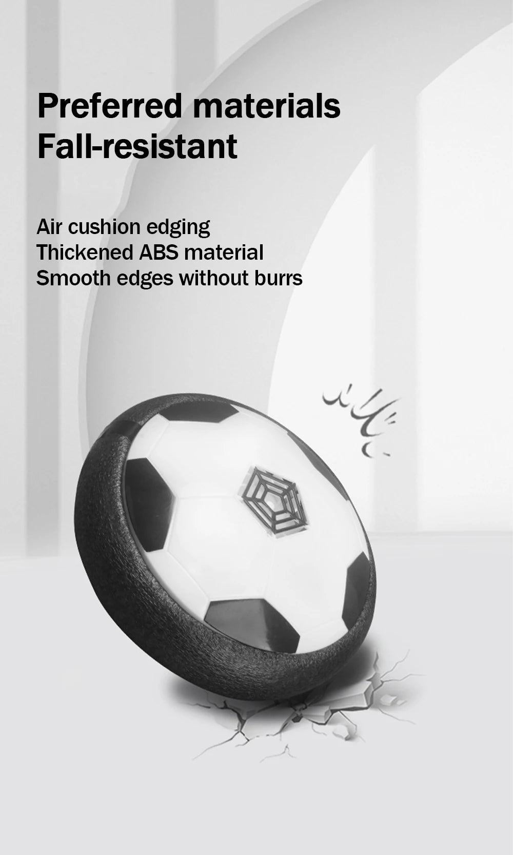 HOMEFISH 1 Pcs Battery Type Electric Light Air Cushion Indoor Parent Child Exercise Suspended Football